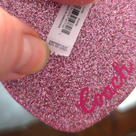 Coach Compact Heart Mirror Pink Glitter - Picture 10 of 17